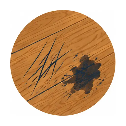 Schematic: Pet stains or deep scratches