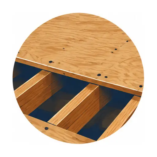 Schematic: Wood subfloor